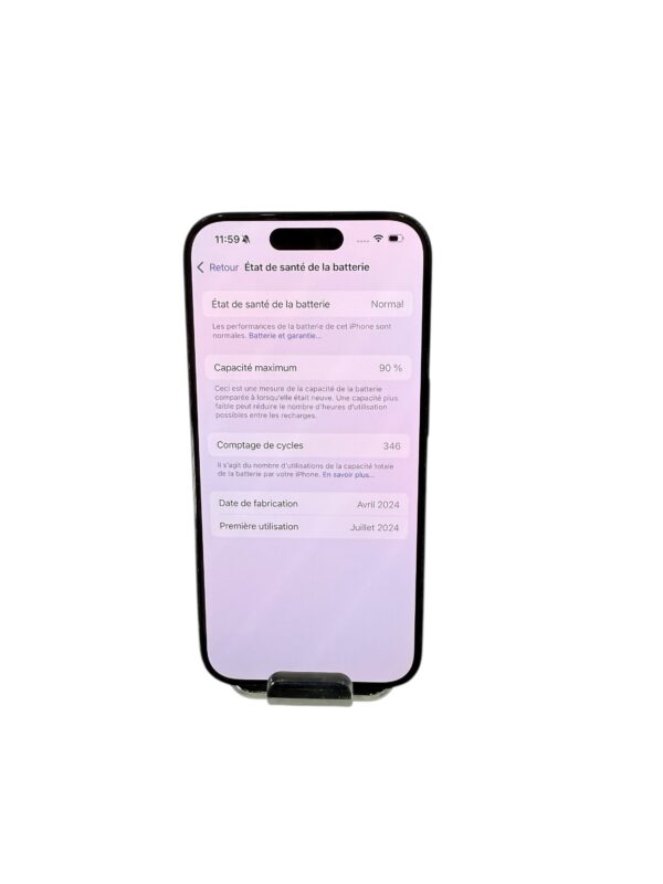 Apple IPhone 15 Pro 128GB Batterie 90% – Image 2