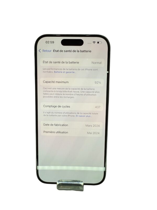 Apple IPhone 15 Pro 128GB Batterie 92% – Image 2