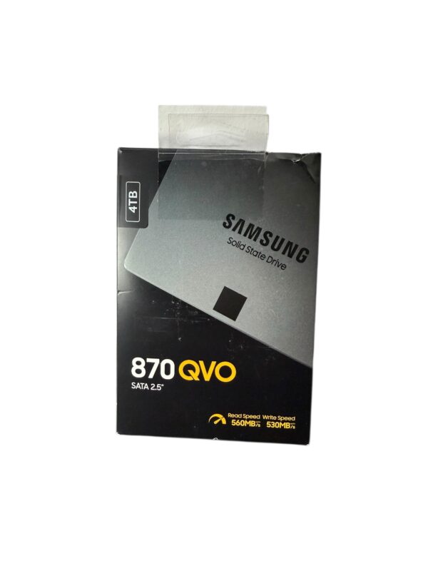 SSD Samsung 870 QVO 4TB, produit neuf.