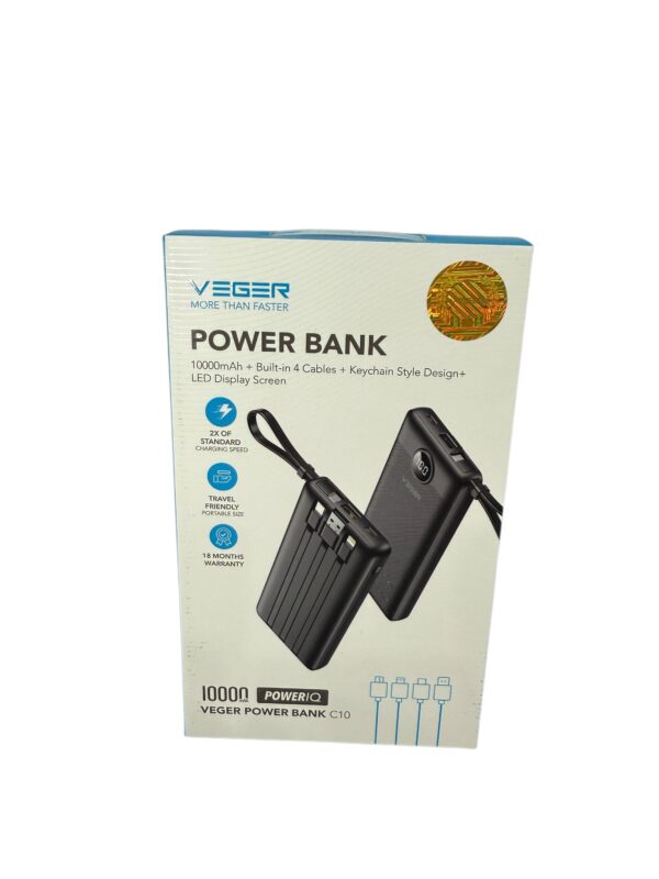 Powerbank Veger 10 000MAH, produit neuf.