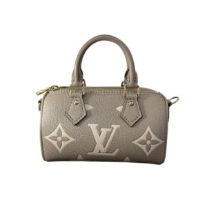 Louis Vuitton Speedy Nano, Cuir monogram empreinte. Etat neuf, avec facture.
