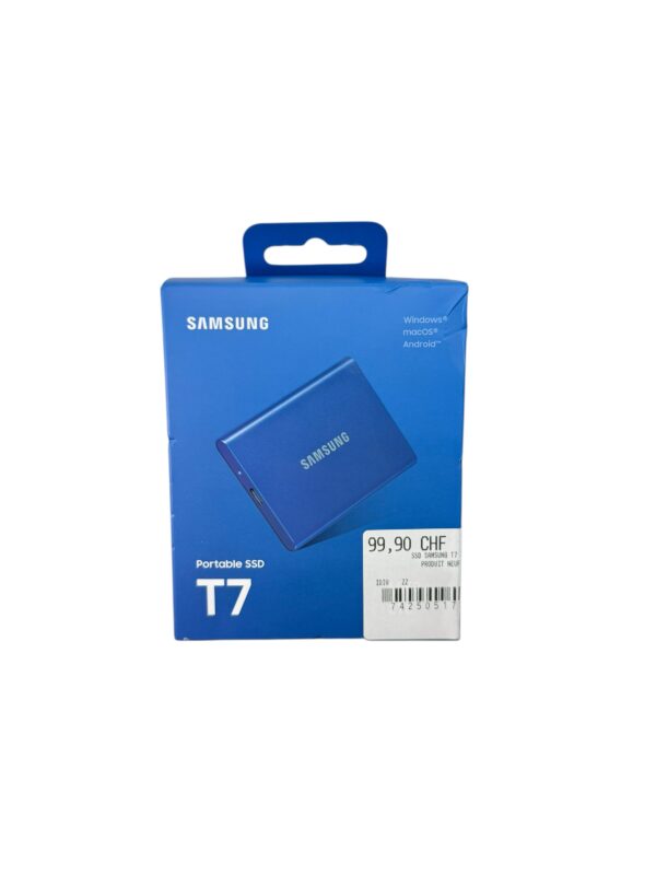 SSD Externe Samsung T7 2TB, produit neuf.